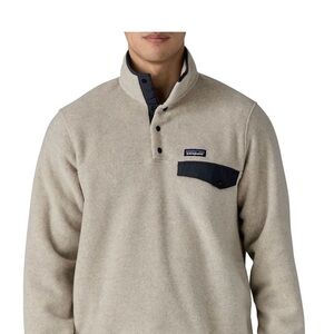 Men's Patagonia Synchilla Snap-T fleece Pullover Oatmeal XS.EUC Athleisure